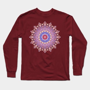 Symmetry 1 [purple, blue, red, off-white] Long Sleeve T-Shirt